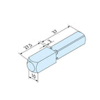 BECKER-Antriebe GmbH Rolladen Becker Steckzapfen 2.3 4-Kant 12mm R-Serie