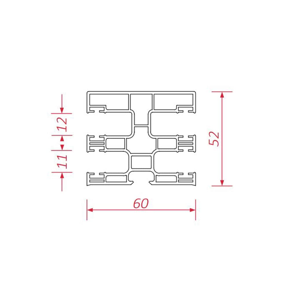 BeClever Rolladen BeClever PVC Mini Doppelführungsschiene mit Insektenschutz CBPG09