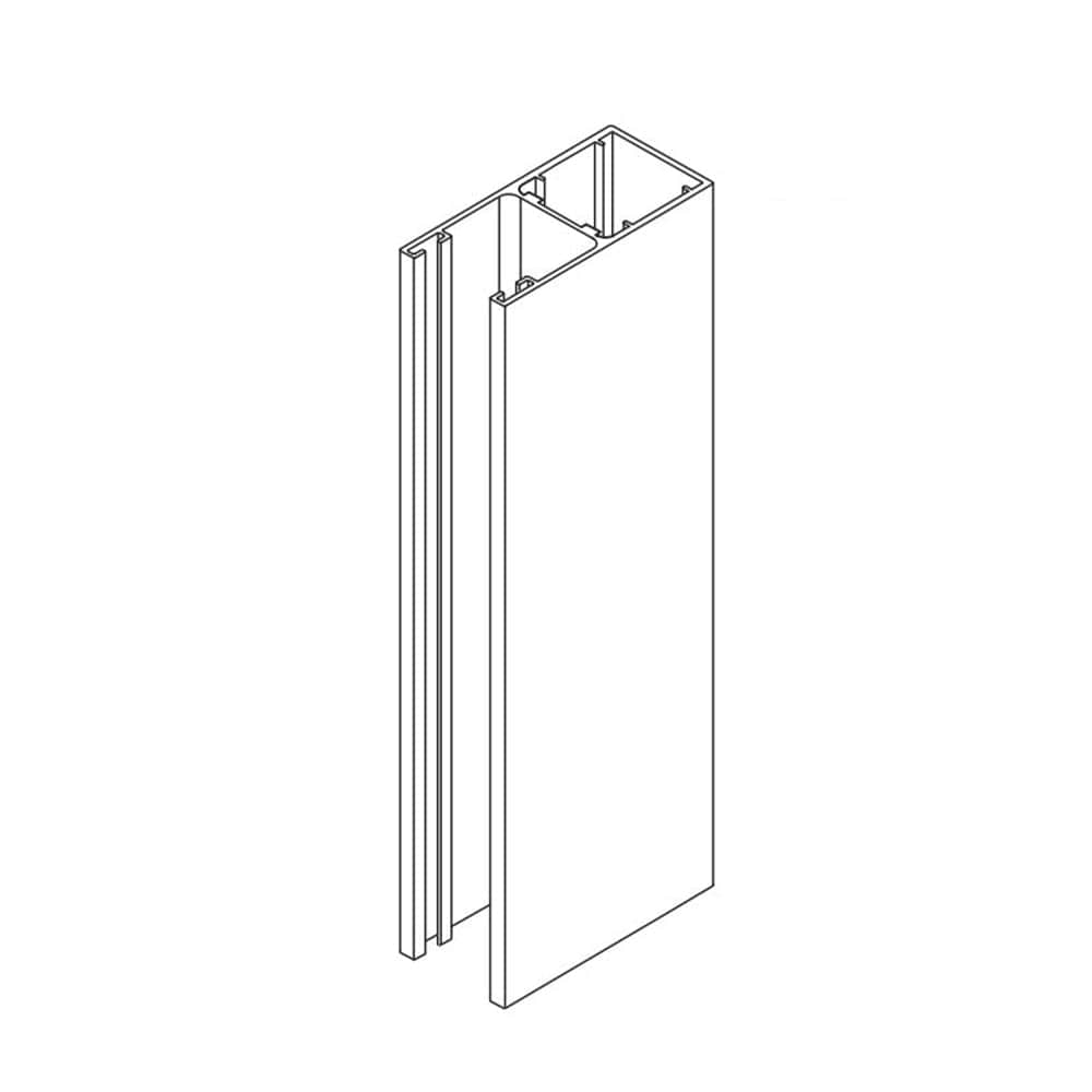 BeClever Rolladen Weiss / 100cm BeClever ALU Führungsschiene QBPG00
