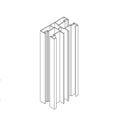 BeClever Rolladen Weiss / 100cm BeClever ALU Mini Doppelführungsschiene CBPG07