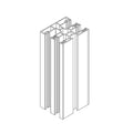 BeClever Rolladen Weiss / 100cm BeClever PVC Mini Doppelführungsschiene mit Insektenschutz CBPG09