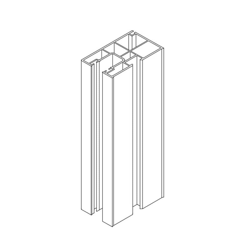 BeClever Rolladen Weiss / 100cm BeClever PVC Mini Einzelführungsschiene CBPG08