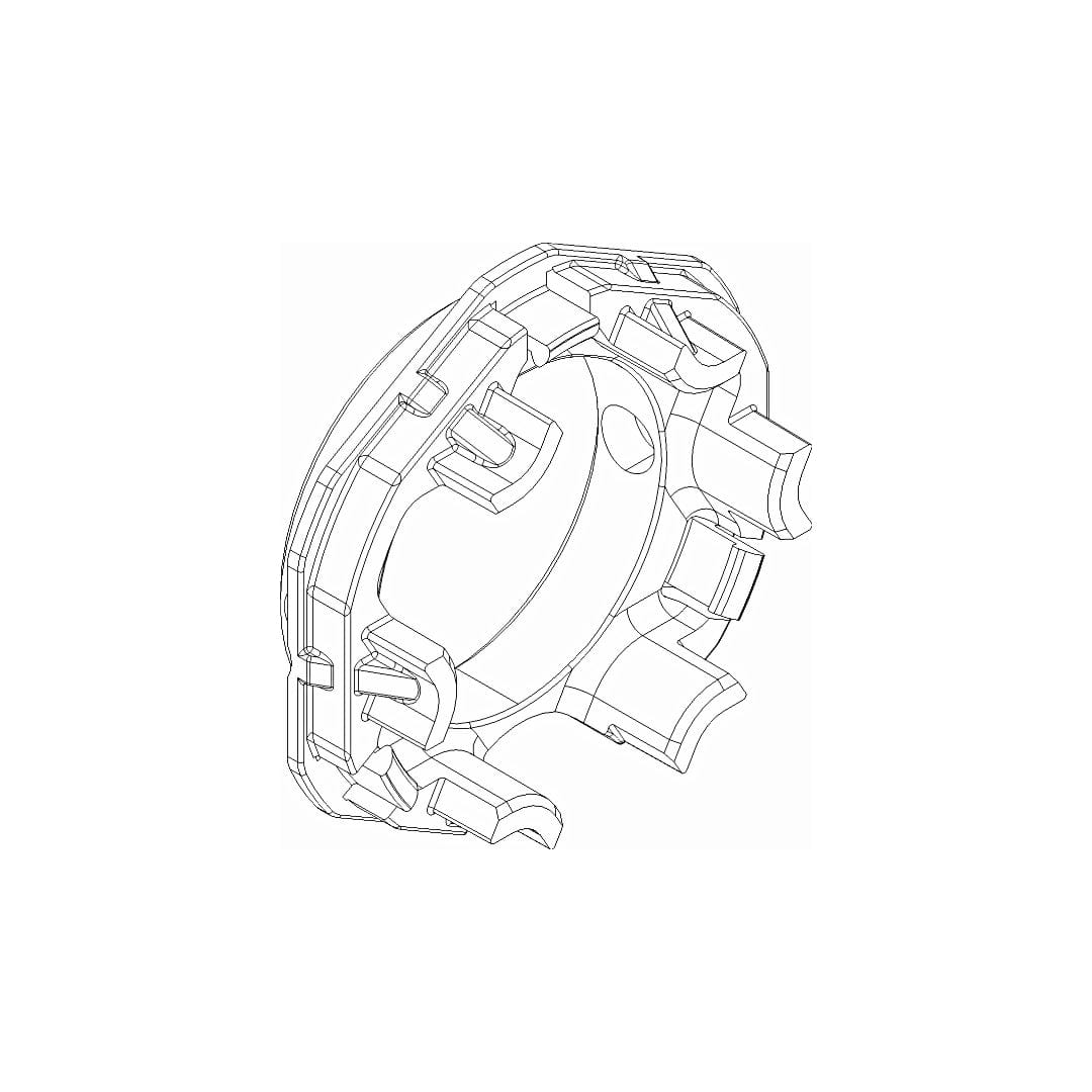Deceuninck Rolladen Deceuninck Inoutic Motor Befestigungsplatte Somfy Sternkopf SMPSO 17553