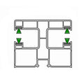 Deceuninck Rolladen Weiss / 100cm Deceuninck Inoutic PVC Doppelführungsschiene RKI 11 15288