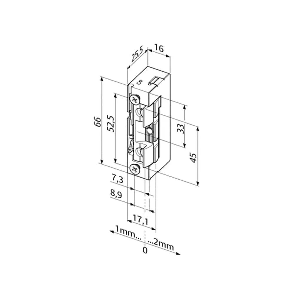 effeff Tür effeff Elektro-Türöffner 118E190 A7166