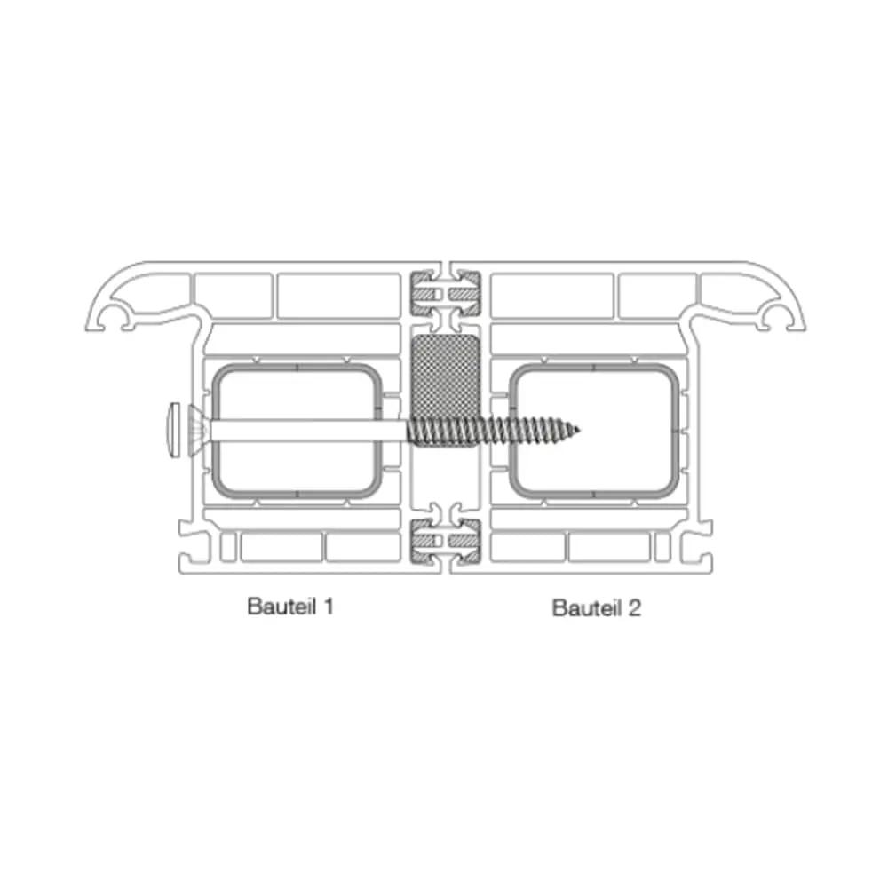 Ejot Fenster Ejot Fenster Kopplungsschraube Typ MS 4,8x65 Set
