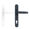 Eko Okna Fenster Eko Okna Drückergarnitur Victory DHS 32mm Oval Flachgriff-Griff Anthrazit Weiss