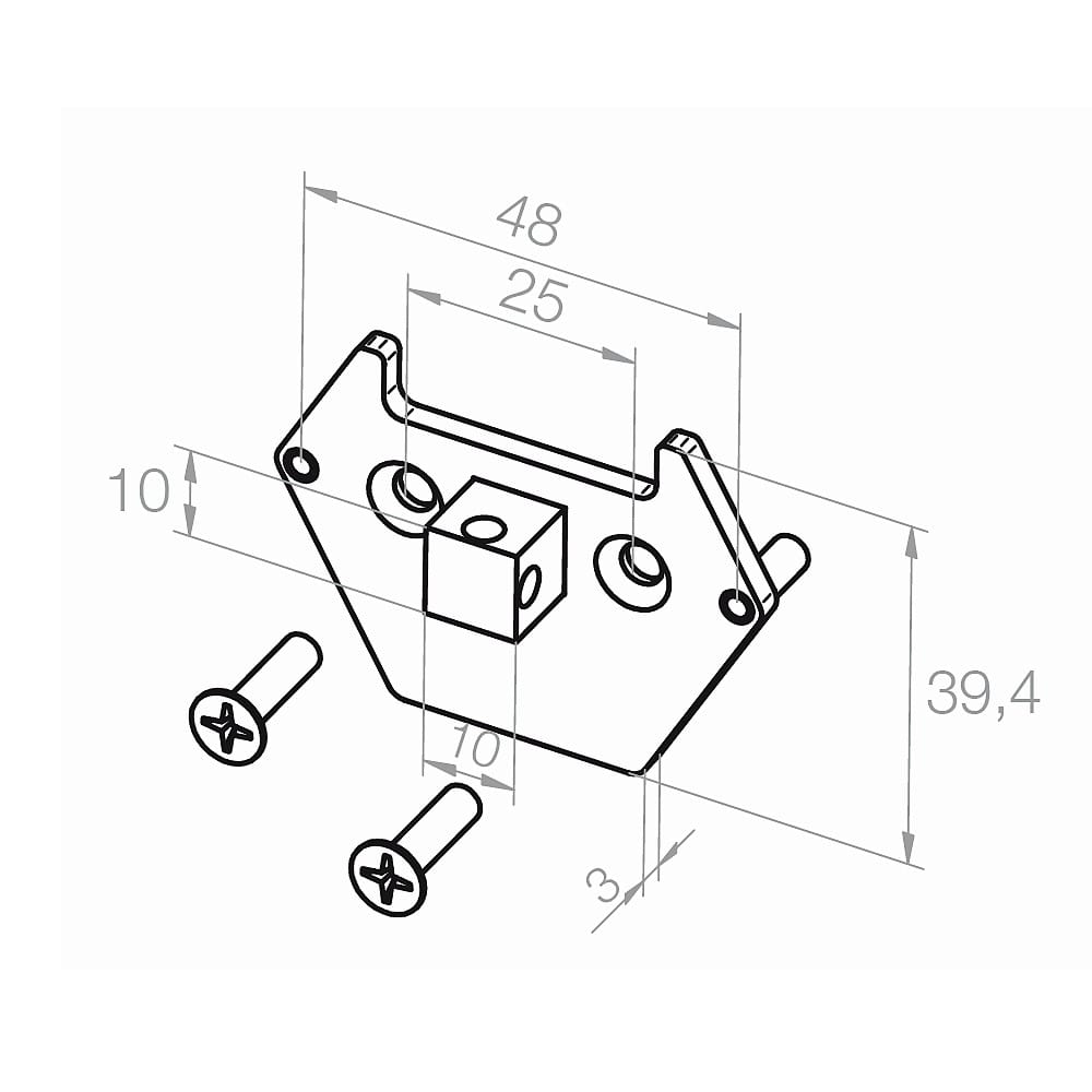 Elero Rolladen Elero Adapterplatte RevoLine M 10x10 233741601
