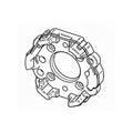 Elero Rolladen Elero Wandlager Motorlager RevoLine Alu Teilkreis 48/60 230030301