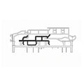 Exte Rolladen 100cm Exte Adapter Kasten-Rahmenverbindung Salamander 5402BF