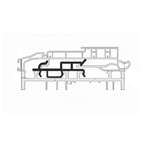 Exte Rolladen 100cm Exte Adapter Kasten-Rahmenverbindung Salamander 5402BF