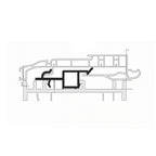 Exte Rolladen 100cm Exte Adapter Kasten-Rahmenverbindung Salamander 5402SAL