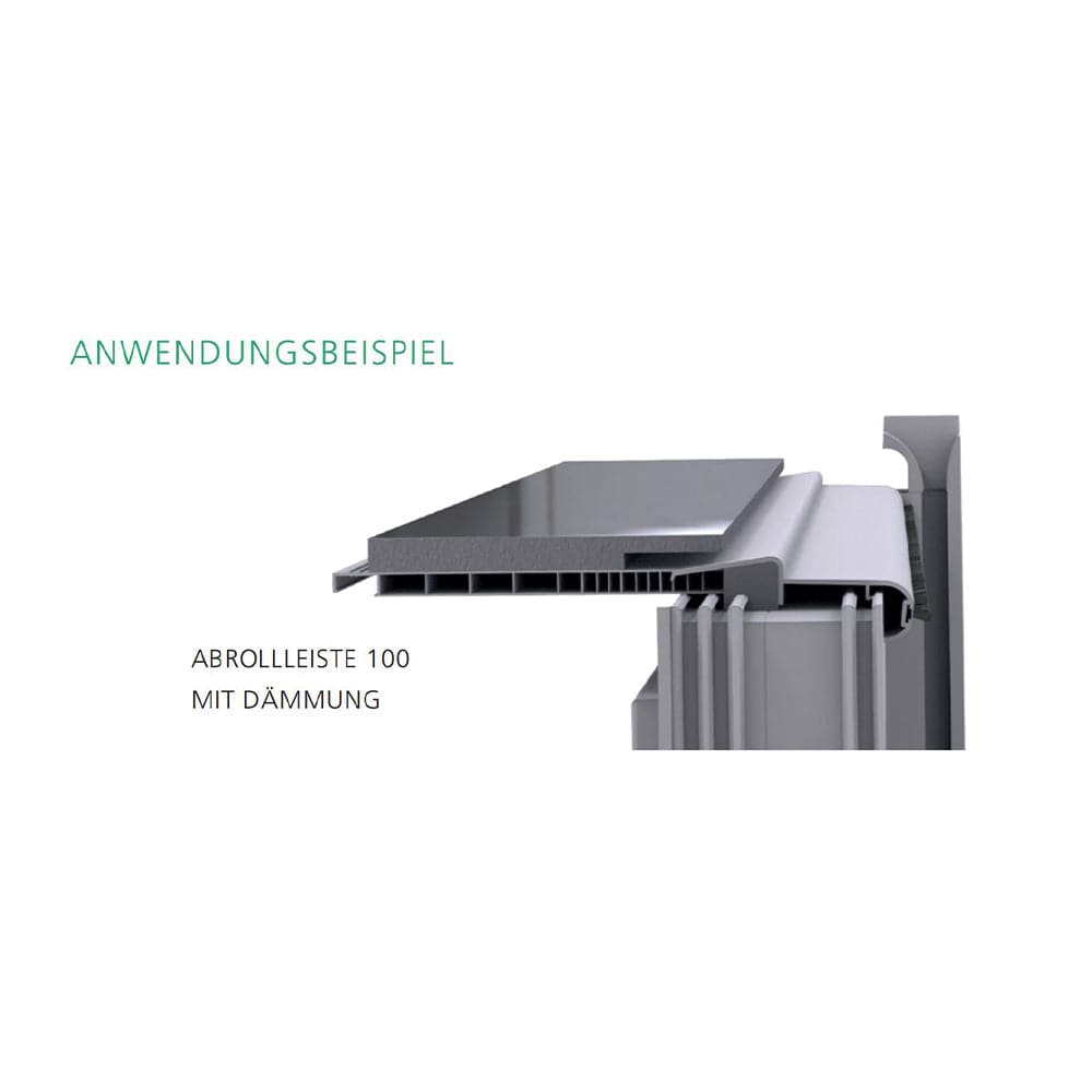 Exte Rolladen Exte Gegenbürste Aussen 6,7x8mm Grau R881