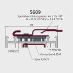 Exte Rolladen Exte Spezialverstärkungseisen 5609