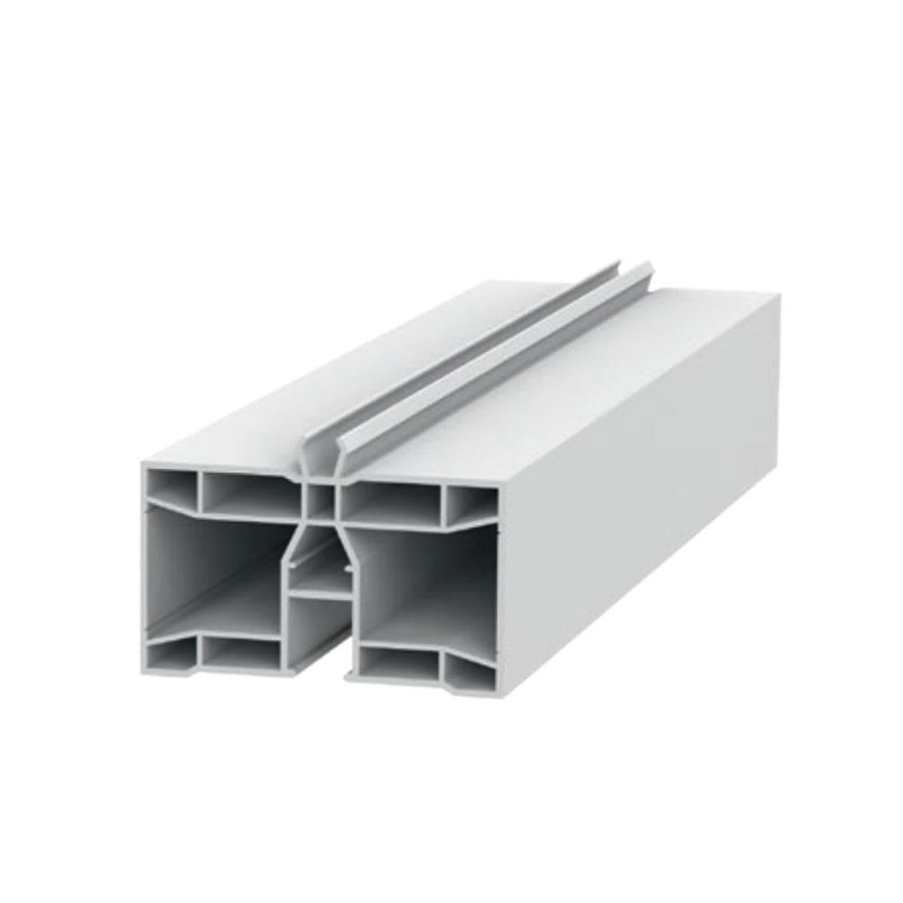 Exte Rolladen Weiss / 100cm Exte PVC-Aufdopplungsprofil 60/35 5082