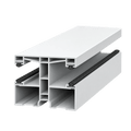 Exte Rolladen Weiss / 100cm Exte PVC-Maxi Doppelführungsschiene 50961