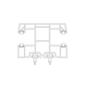 Exte Rolladen Weiss / 100cm Exte PVC-Maxi Doppelführungsschiene R162
