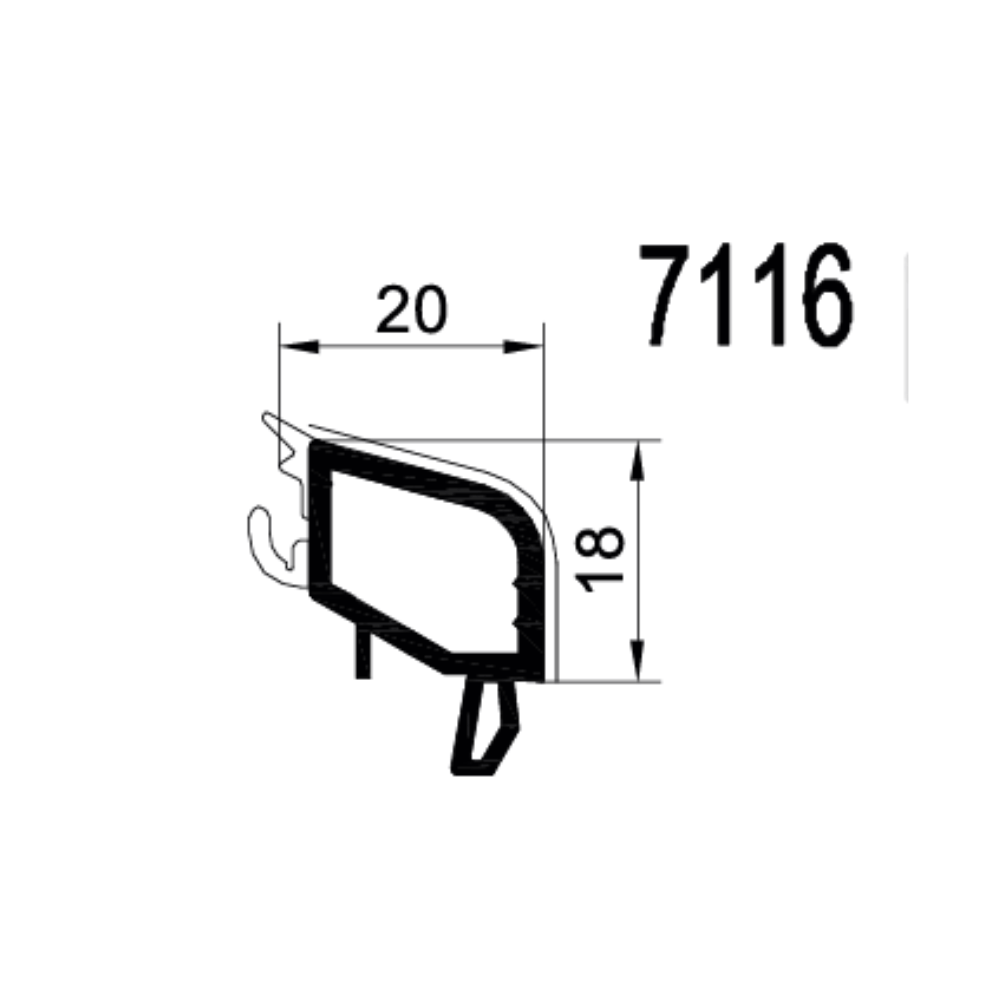 Gealan Fenster Gealan PVC Glasleiste 7116