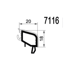 Gealan Fenster Gealan PVC Glasleiste 7116