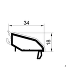 Gealan Fenster Gealan PVC Glasleiste 7122