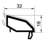 Gealan Fenster Gealan PVC Glasleiste 7134