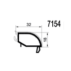 Gealan Fenster Gealan PVC Glasleiste 7154