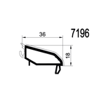 Gealan Fenster Gealan PVC Glasleiste 7196