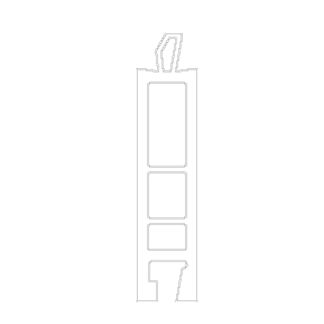 Gealan Fenster Weiss (ähnlich RAL9016) / 100cm Gealan Fensterbankanschlussprofil Sohlbankprofil 45/12 3208