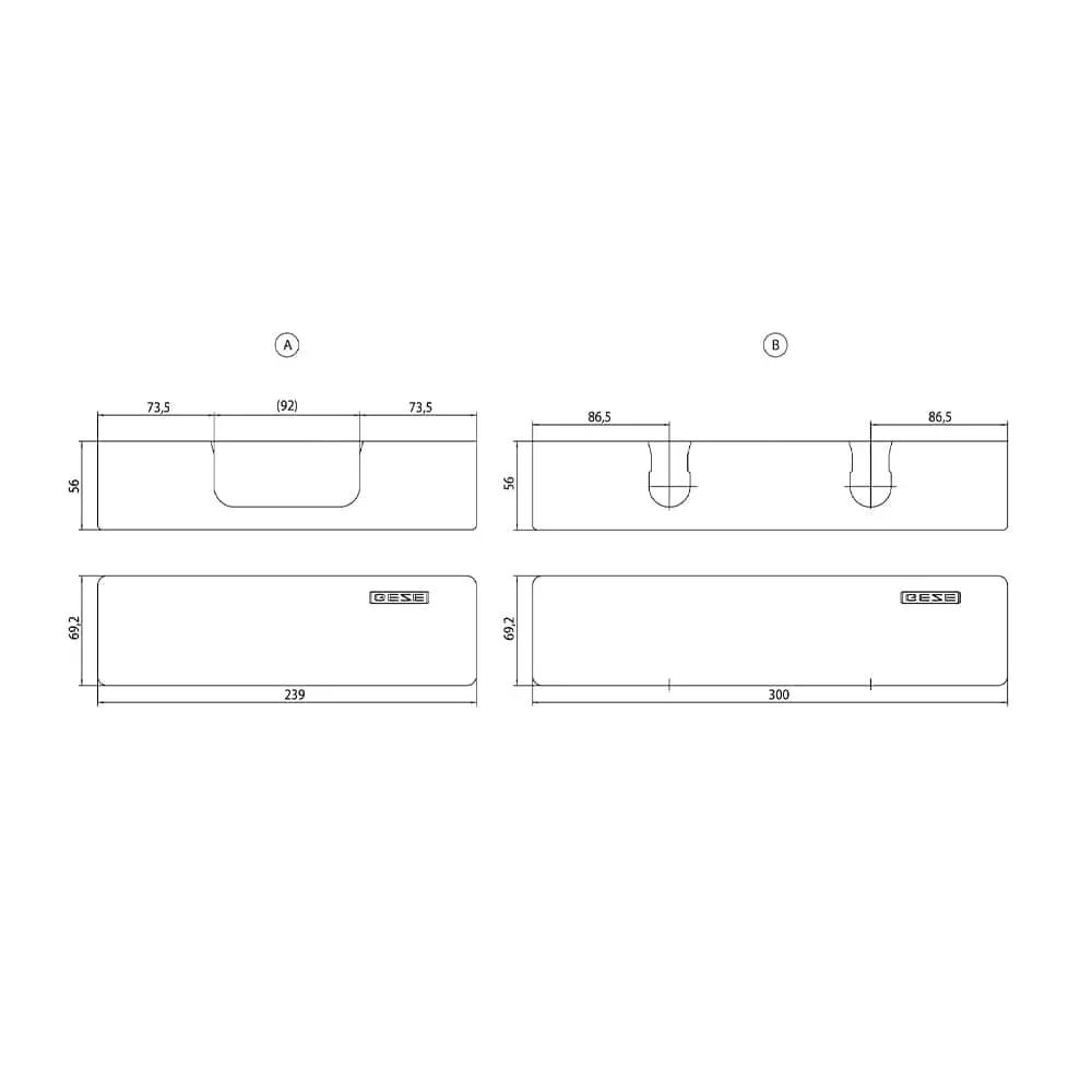 GEZE Tür GEZE Abdeckkappe für Türschliesser TS 5000 TS 4000 EV1 Silber 067724