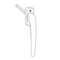 Hautau Fenster Hautau HKS Griff Z/E 201 EG Weiss 170741