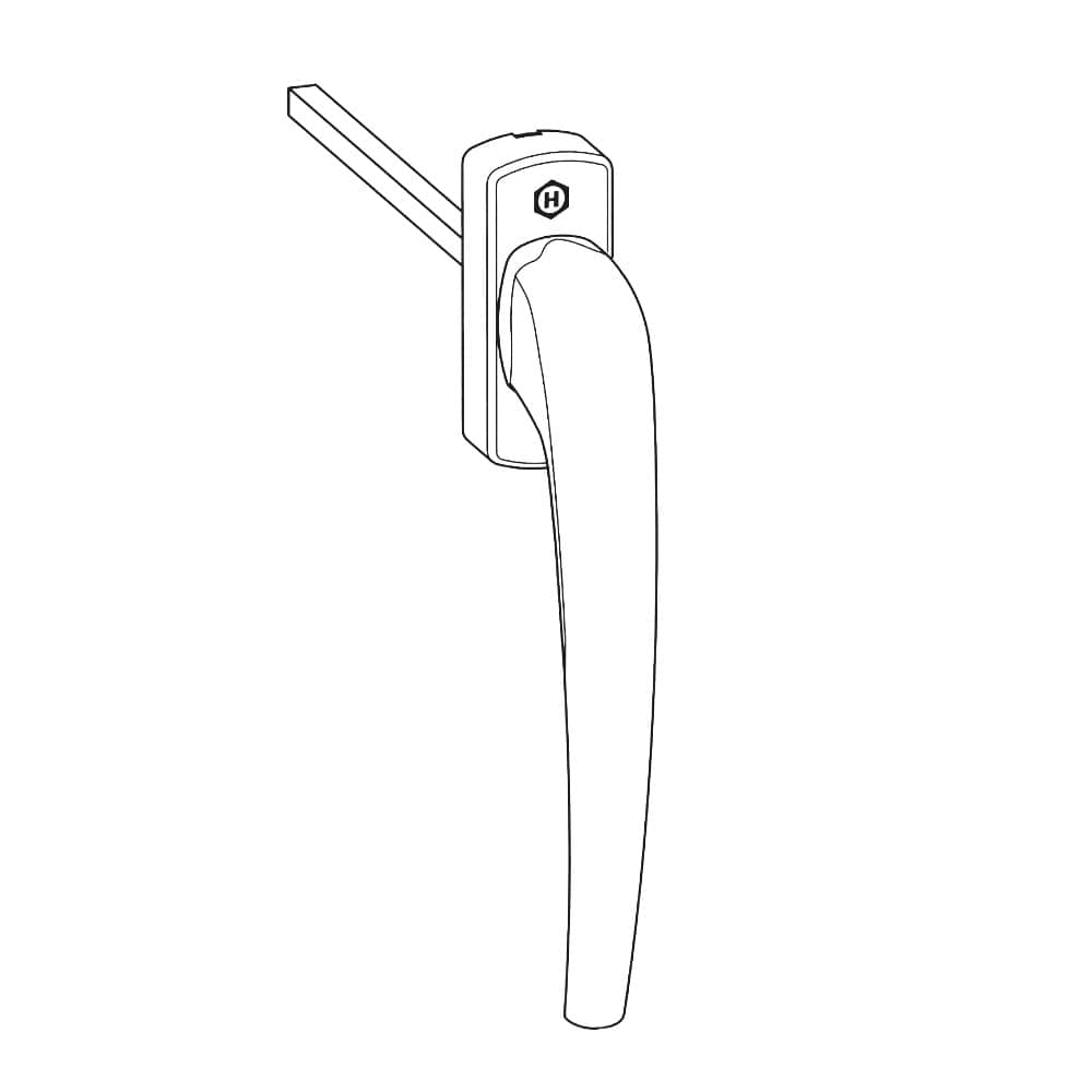Hautau Fenster Hautau HKS Griff Z/E 201 EG Weiss 170741