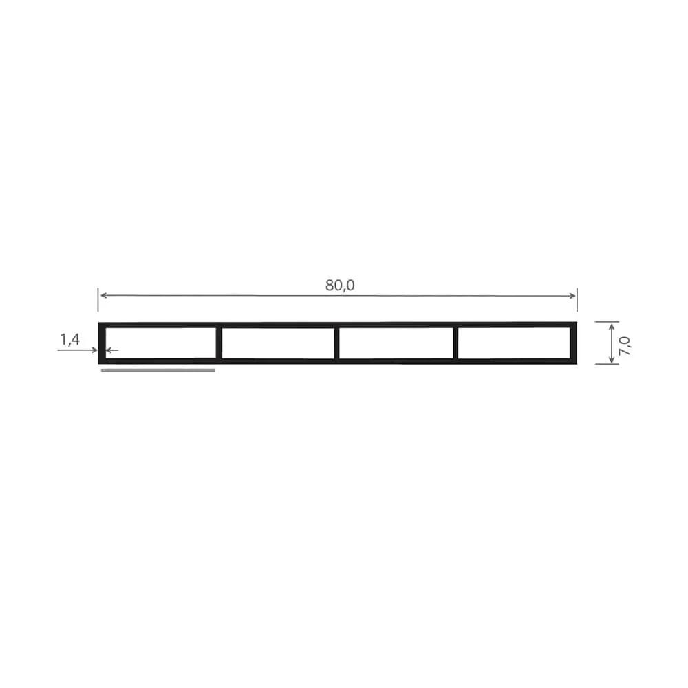 MK Menke Fenster MK Kammerprofil 7/80mm Selbstklebend