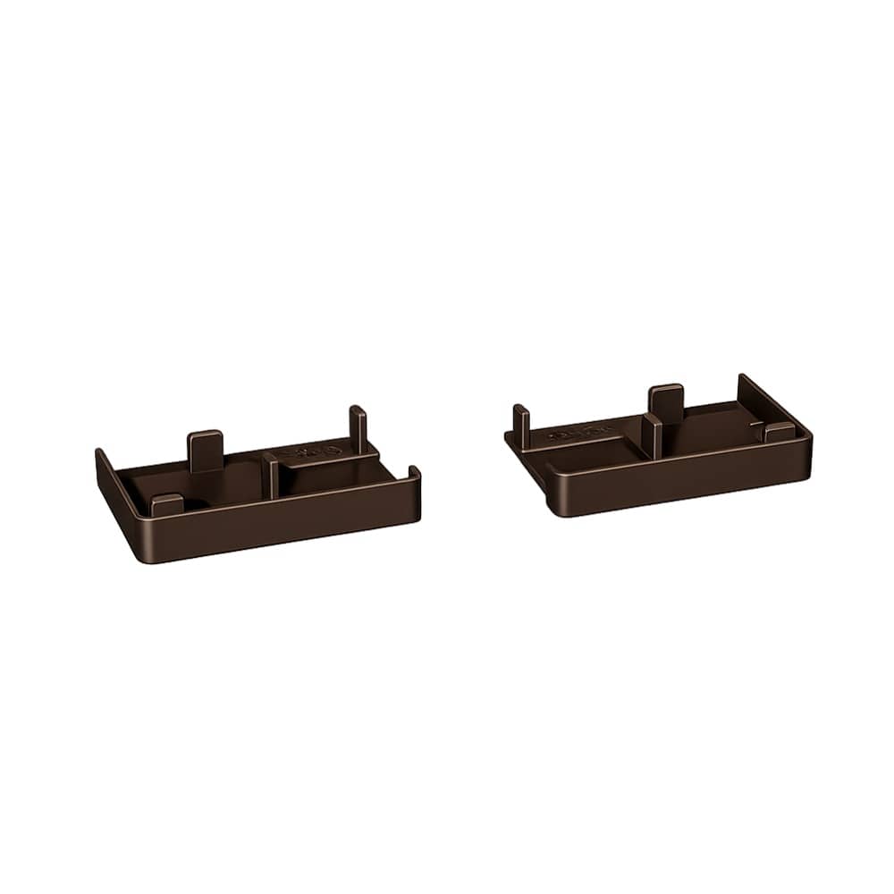 MK Menke Rolladen Braun MK Endkappe 996 für PVC Führungsschiene