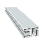 MK Menke Rolladen Weiss / 40cm / Grau MK PVC-Einzelführungsschiene Mini 9913 WL