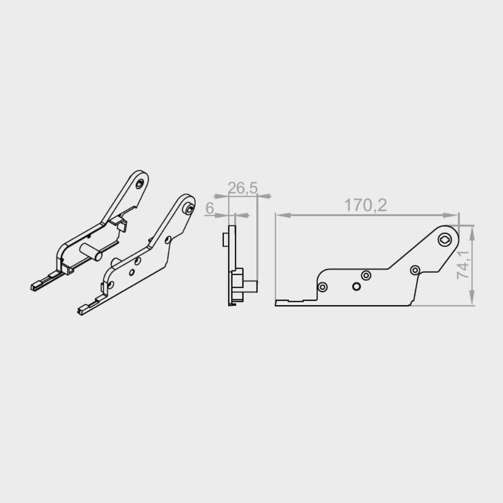 Portos Pergola Portos Pergola Seitenblende PWD-010