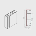 Portos Raffstore Portos Raffstore Alu Führungsschiene FBR-030
