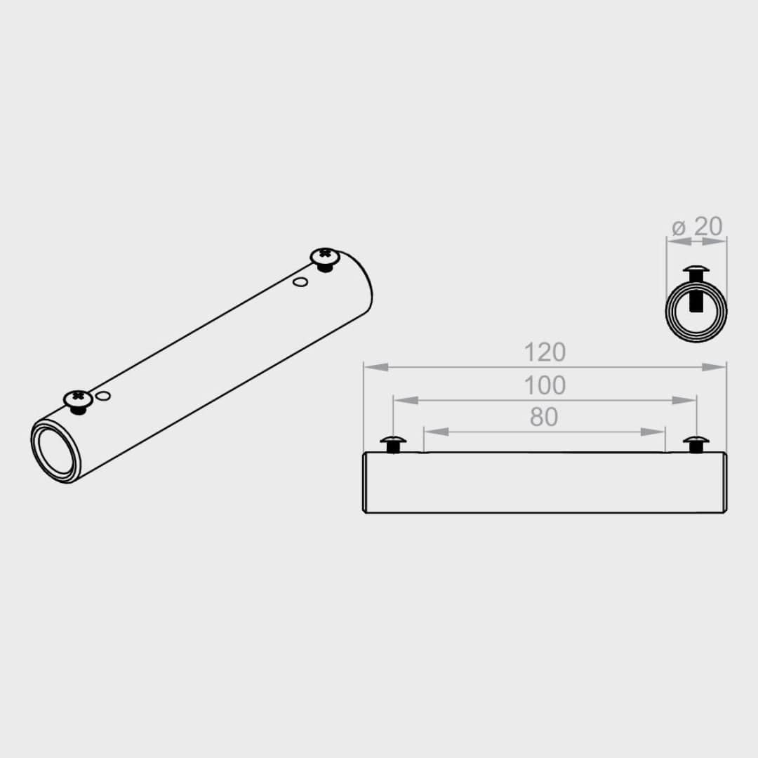 Portos Raffstore Portos Raffstore Antriebswellenverbinder Ø20 F-WN