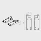 Portos Raffstore Portos Raffstore PVC-Endkappe der Führungsschiene F-FBR-010