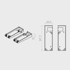 Portos Raffstore Portos Raffstore PVC-Endkappe der Führungsschiene F-FBR-030