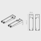 Portos Raffstore Portos Raffstore PVC-Endkappe der Führungsschiene F-FBR-040