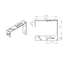 Portos Raffstore Portos Raffstore Wand-Stellhalter des Schutzblechs 200-250 mm F-US-200-250