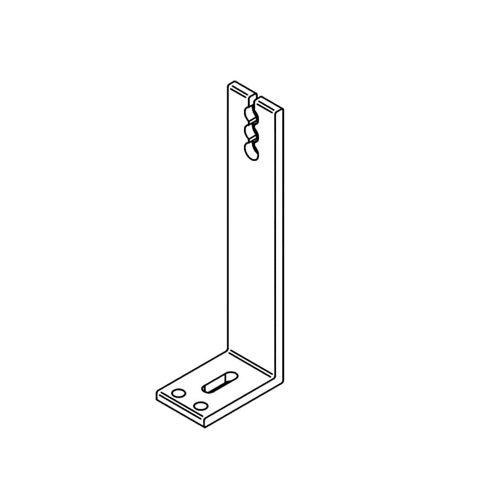 Portos Raffstore Schwarz Portos Raffstore Halterung der Schnurführungsschiene unten 150 mm