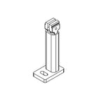 Portos Raffstore Schwarz Portos Raffstore Teleskophalterung der Führungsschiene Universal 65 (90-130mm)