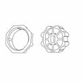Portos Rolladen Portos Adapterset 8-kant SW60