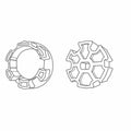 Portos Rolladen Portos Adapterset Ø60 für Rundwelle Ø70 mm