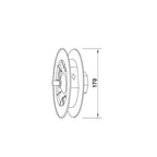 Portos Rolladen Portos Gurtscheibe Ø170mm mit 12mm Stift für SW60