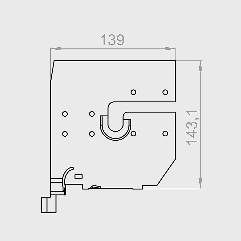 Portos Rolladen Portos Kasten Teilung 160 RKM201