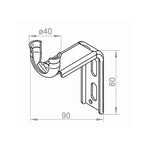 Portos Rolladen Portos Kugellagerhalter gekröpft für Fertigkasten 90mm