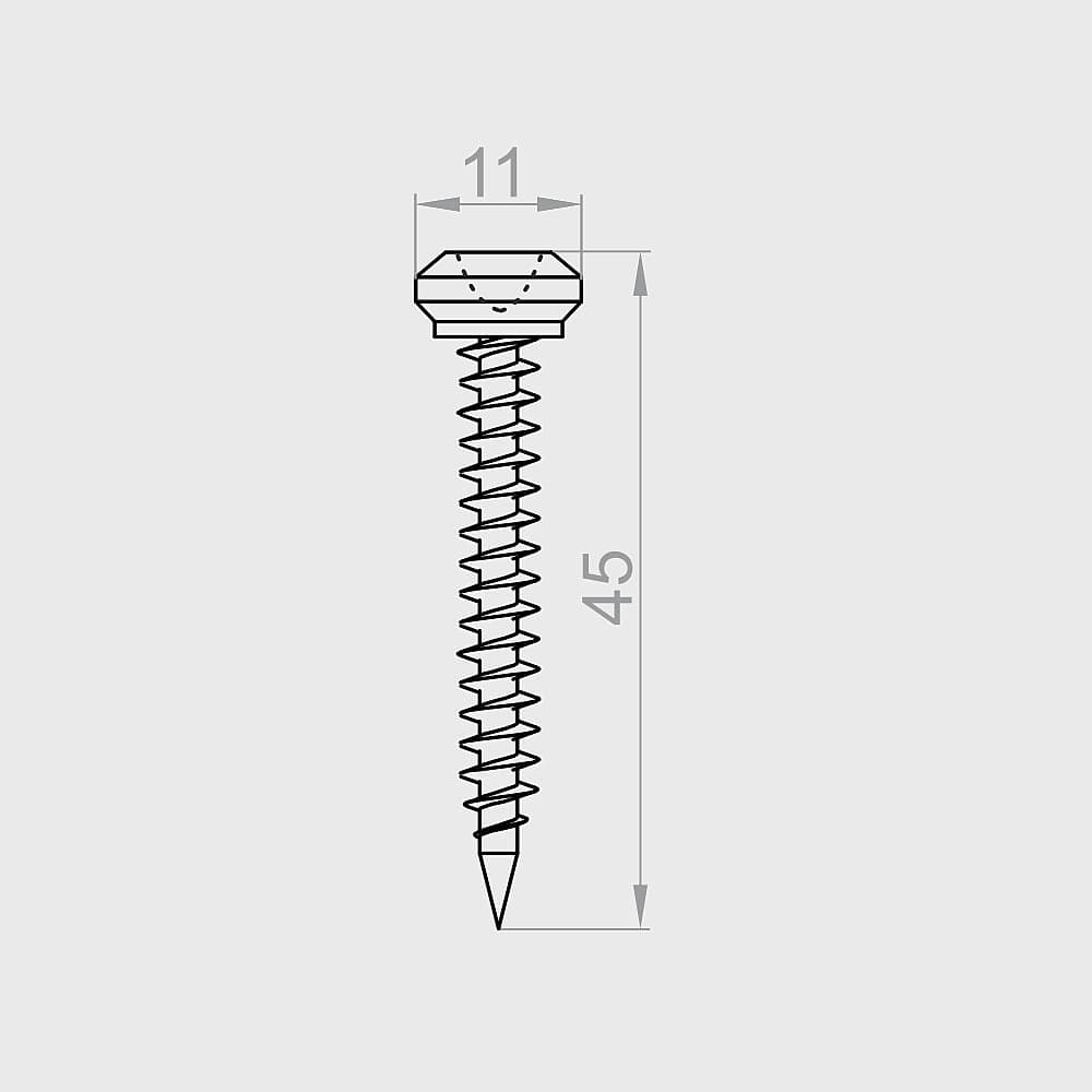 Portos Rolladen Portos Nippel-Schrauben 45mm NYP45