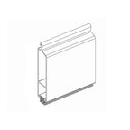 Portos Rolladen Weiß (ähnlich RAL9016) / 50cm Portos Endleiste PA55 LD-55